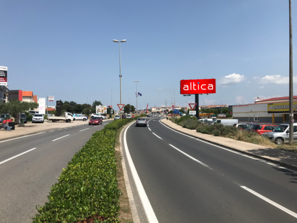 Glavno gradsko križanje, ulaz iz smjera Splita